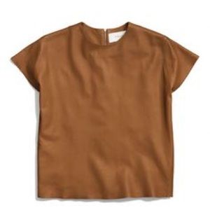 NEW Coach leather suede T-shirt